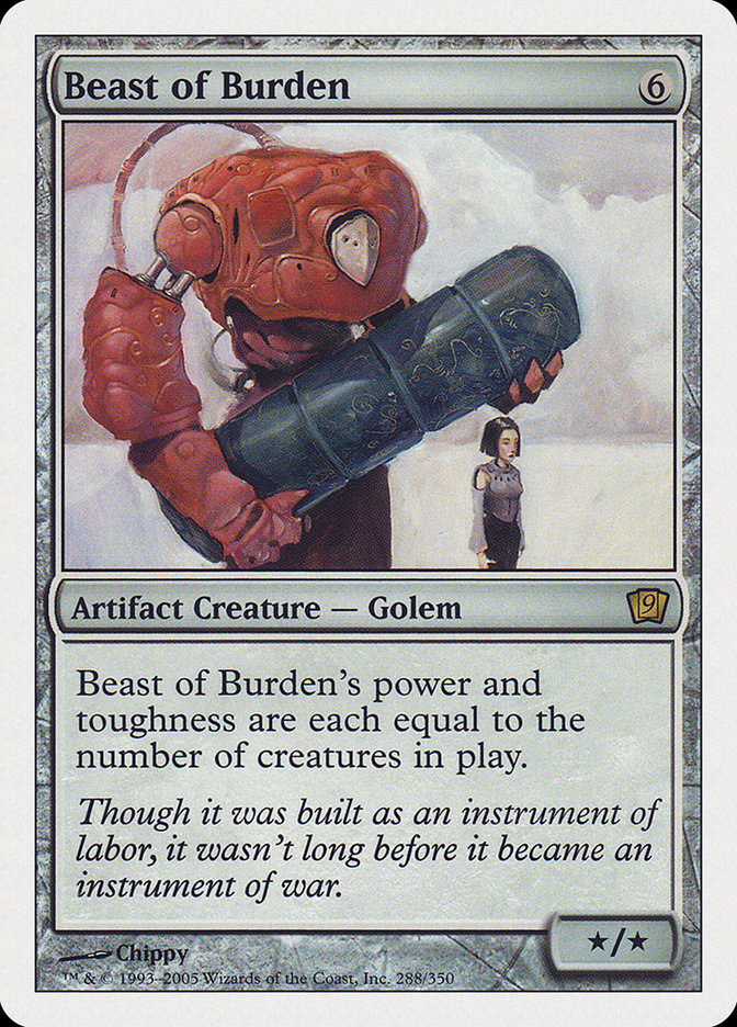 Beast of Burden – Rare Magic: The Gathering card from Ninth Edition (#288)