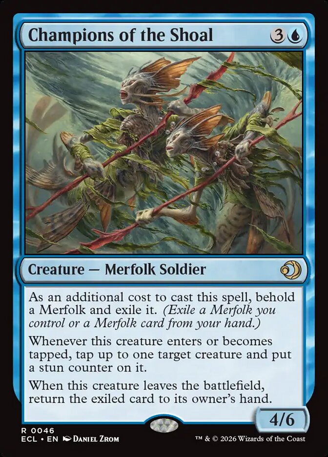Champions of the Shoal – Rare Magic: The Gathering card from Lorwyn Eclipsed (#46)