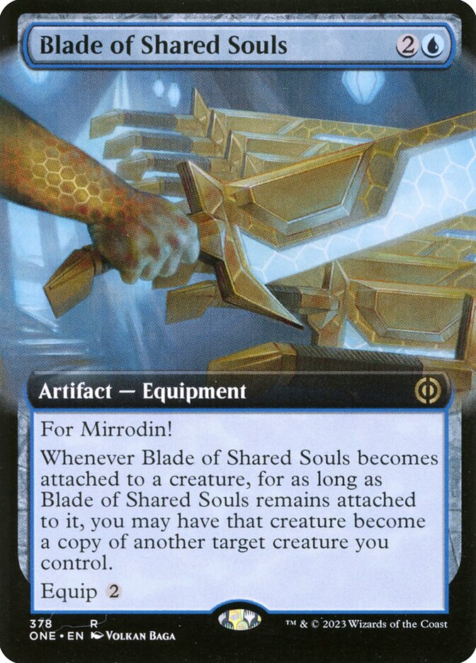Blade of Shared Souls – Rare Magic: The Gathering card from Phyrexia: All Will Be One (#378)