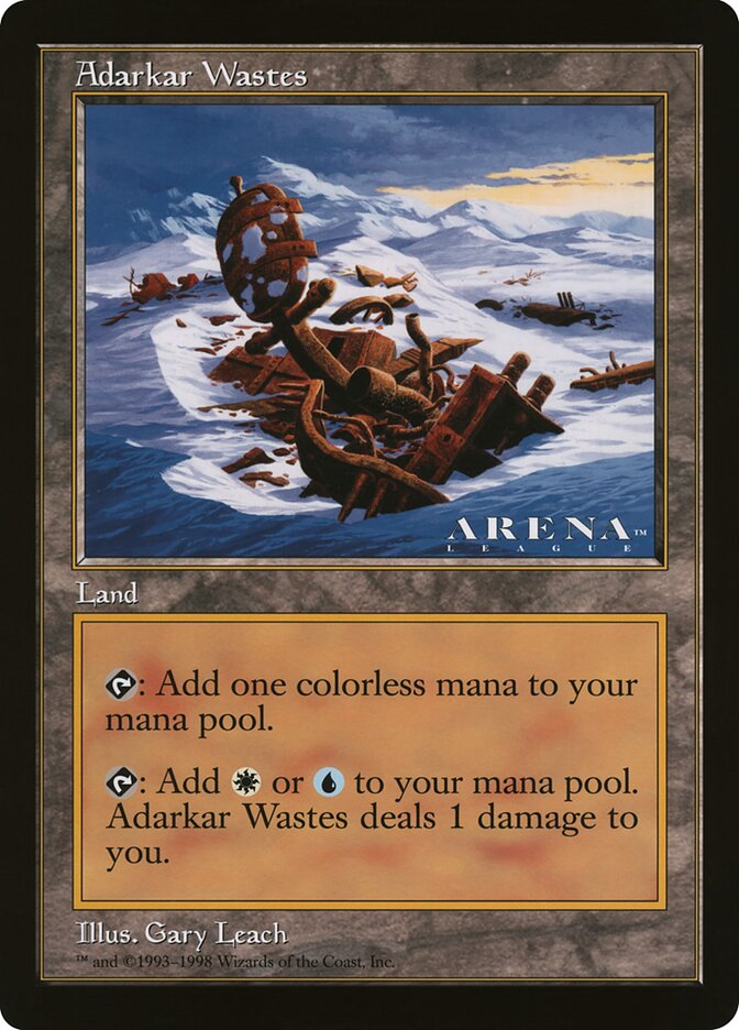 Adarkar Wastes – Rare Magic: The Gathering card from Oversized League Prizes (#26)