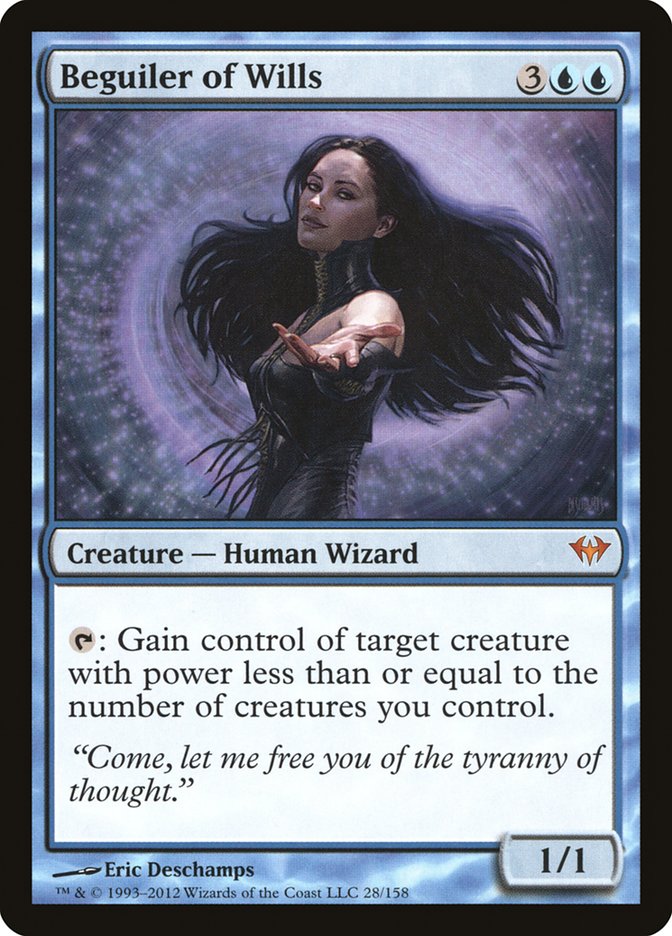 Beguiler of Wills – Mythic Magic: The Gathering card from Dark Ascension (#28)
