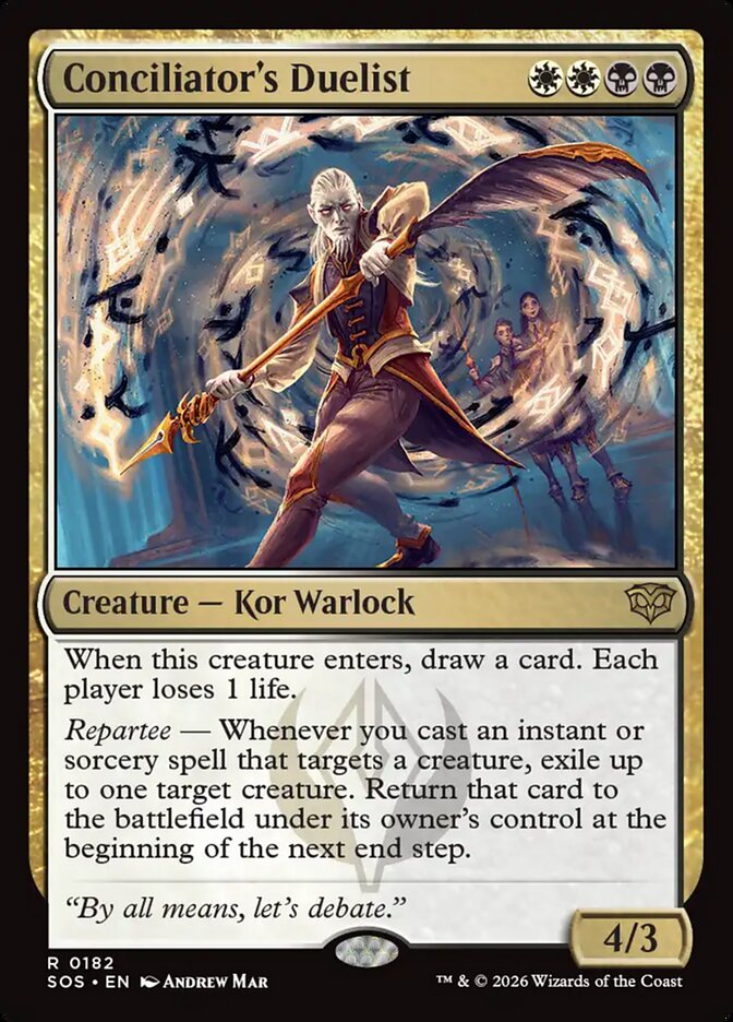 Conciliator's Duelist – Rare Magic: The Gathering card from Secrets of Strixhaven (#182)