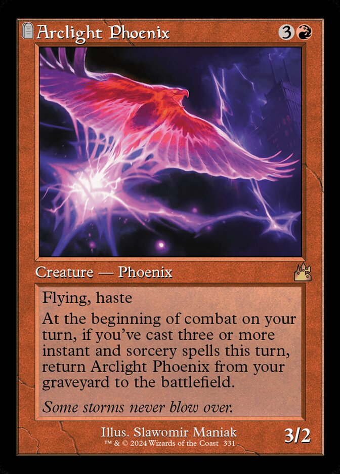 Arclight Phoenix – Rare Magic: The Gathering card from Ravnica Remastered (#331)