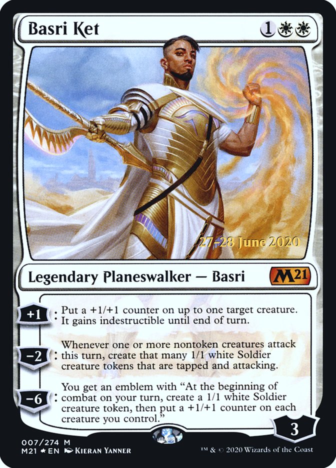 Basri Ket – Mythic Magic: The Gathering card from Core Set 2021 Promos (#7s)