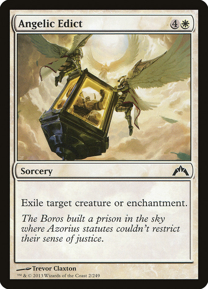 Angelic Edict – Common Magic: The Gathering card from Gatecrash (#2)
