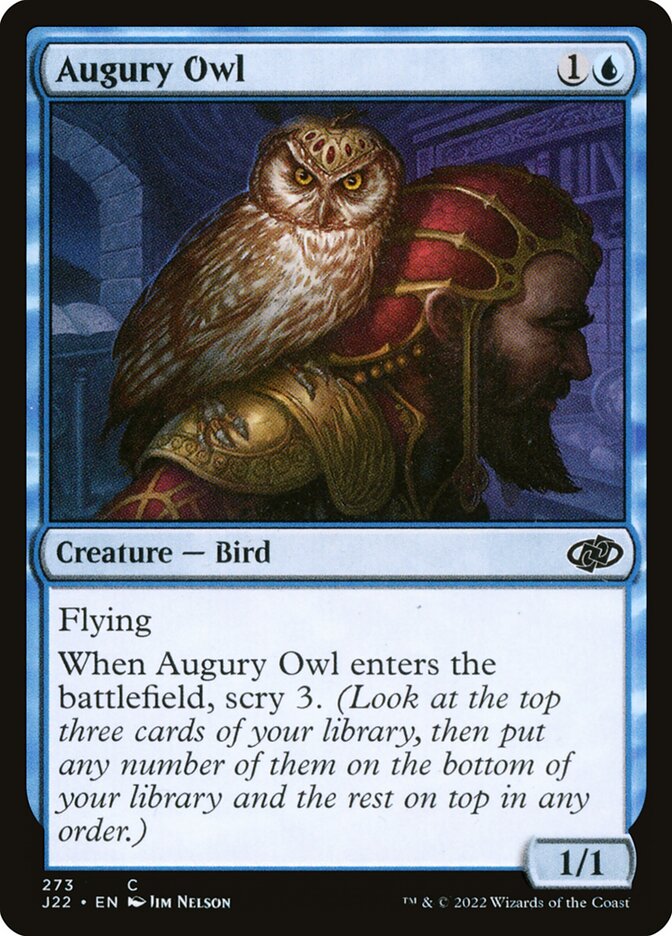 Augury Owl – Common Magic: The Gathering card from Jumpstart 2022 (#273)