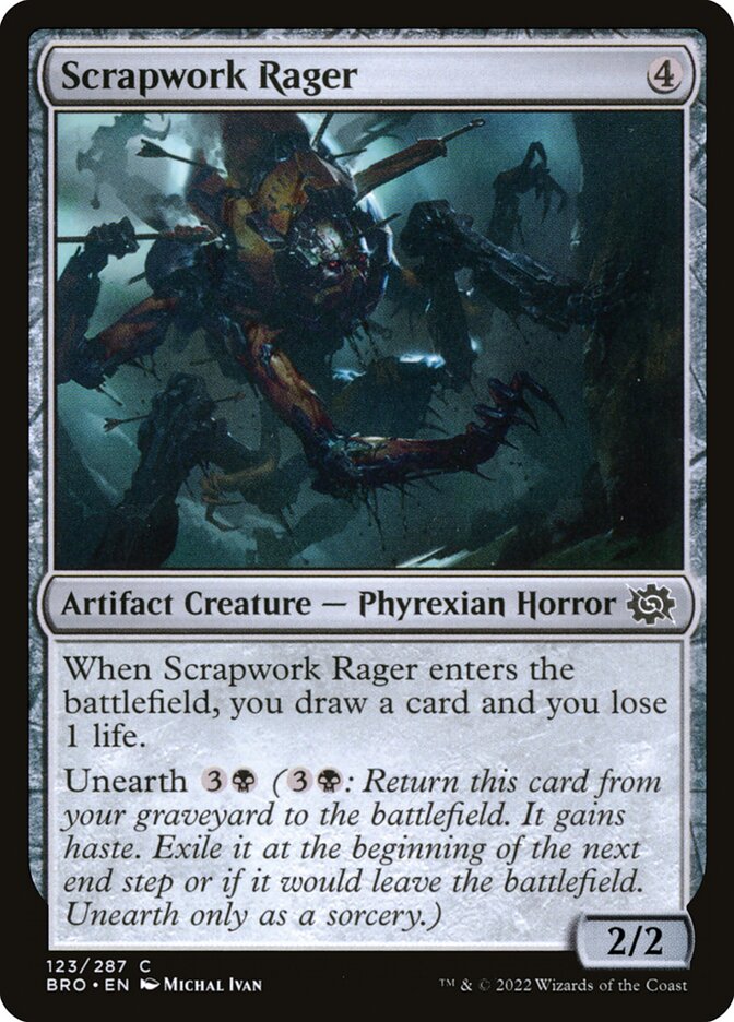 Scrapwork Rager – Common Magic: The Gathering card from The Brothers' War (#123)