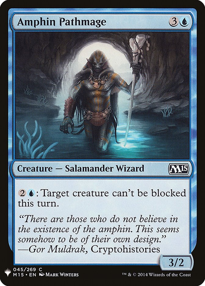 Amphin Pathmage – Common Magic: The Gathering card from The List (#M15-45)