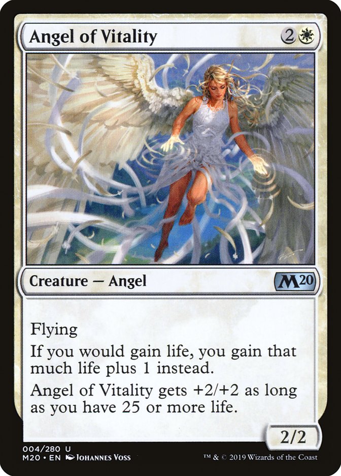 Angel of Vitality – Uncommon Magic: The Gathering card from Core Set 2020 (#4)