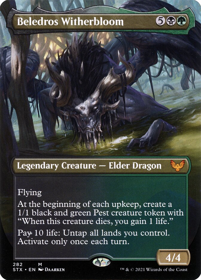 Beledros Witherbloom – Mythic Magic: The Gathering card from Strixhaven: School of Mages (#282)