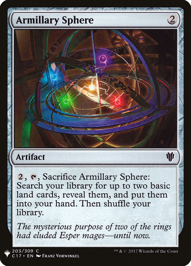 Armillary Sphere – Common Magic: The Gathering card from The List (#C17-203)
