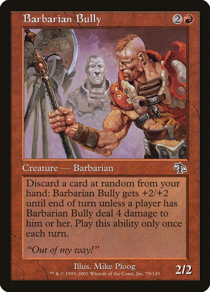 Barbarian Bully – Common Magic: The Gathering card from Judgment (#79)
