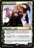 Ajani Unyielding – Mythic Magic: The Gathering card from Aether Revolt Promos (#127s)