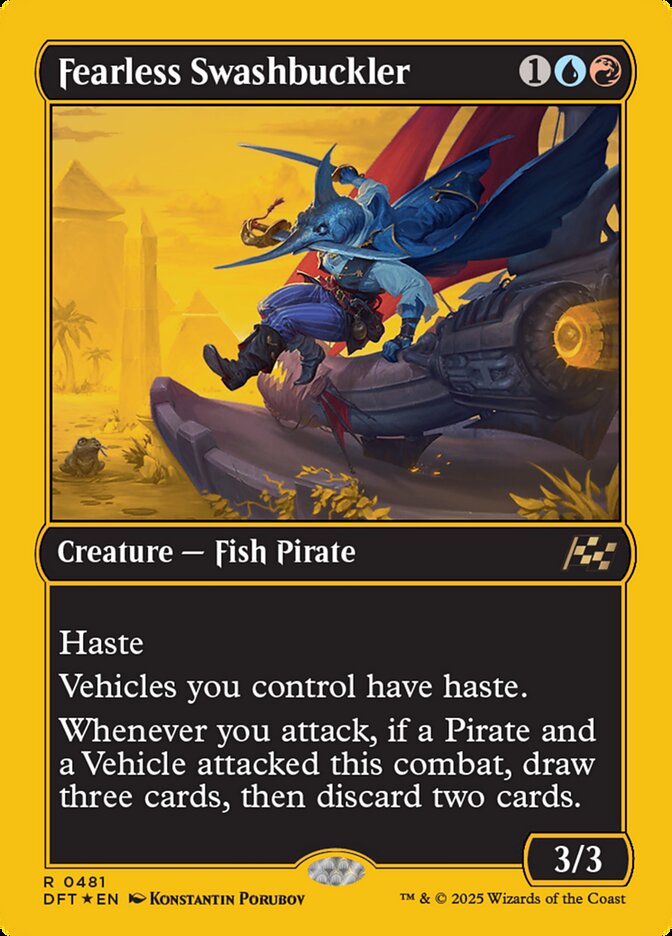 Fearless Swashbuckler – Rare Magic: The Gathering card from Aetherdrift (#481)