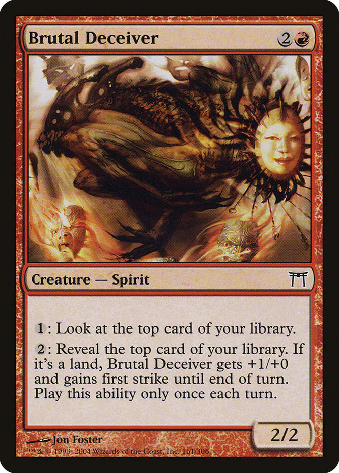 Brutal Deceiver – Common Magic: The Gathering card from Champions of Kamigawa (#161)