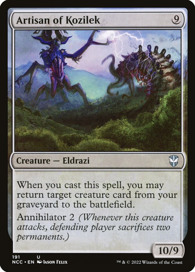 Artisan of Kozilek – Uncommon Magic: The Gathering card from New Capenna Commander (#191)
