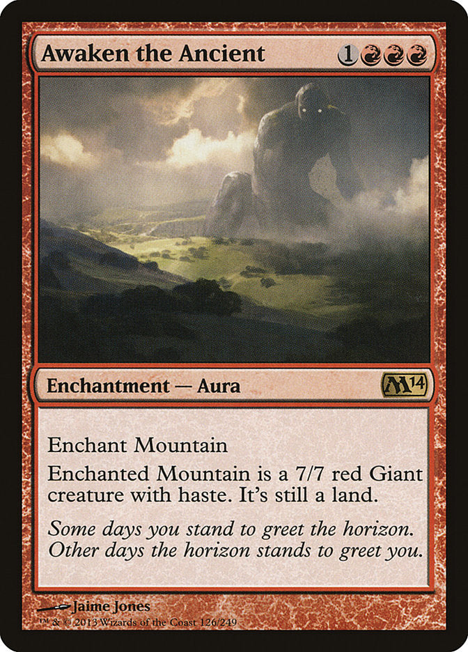Awaken the Ancient – Rare Magic: The Gathering card from Magic 2014 (#126)