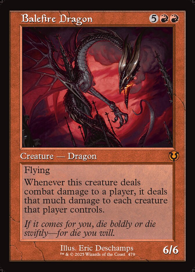 Balefire Dragon – Mythic Magic: The Gathering card from Innistrad Remastered (#479)
