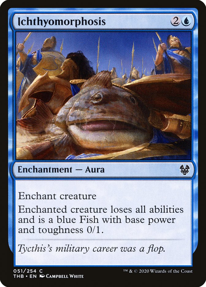 Ichthyomorphosis – Common Magic: The Gathering card from Theros Beyond Death (#51)