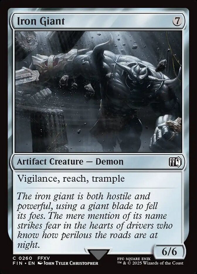 Iron Giant – Common Magic: The Gathering card from Final Fantasy (#260)