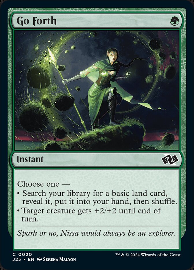 Go Forth – Common Magic: The Gathering card from Foundations Jumpstart (#20)