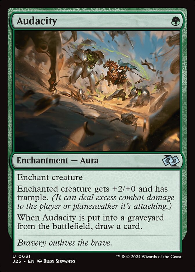 Audacity – Uncommon Magic: The Gathering card from Foundations Jumpstart (#631)