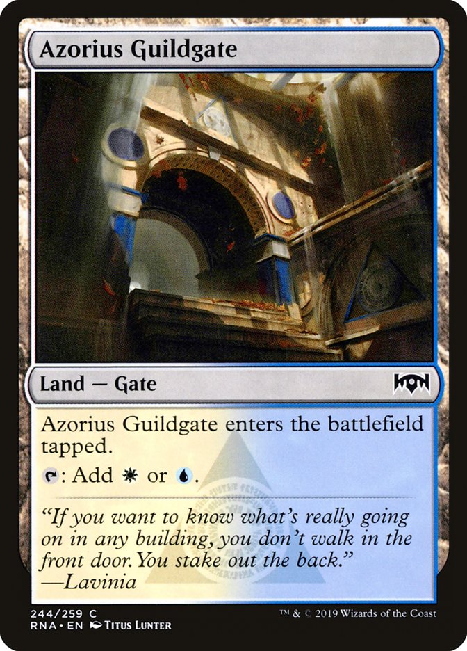 Azorius Guildgate – Common Magic: The Gathering card from Ravnica Allegiance (#244)