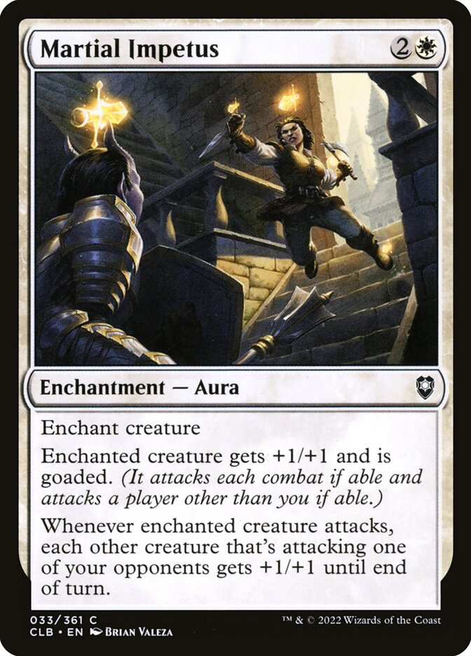 Martial Impetus – Common Magic: The Gathering card from Commander Legends: Battle for Baldur's Gate (#33)