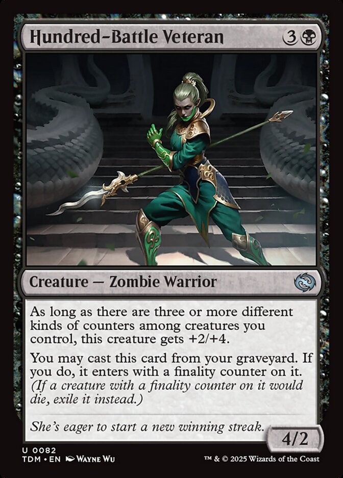 Hundred-Battle Veteran – Uncommon Magic: The Gathering card from Tarkir: Dragonstorm (#82)