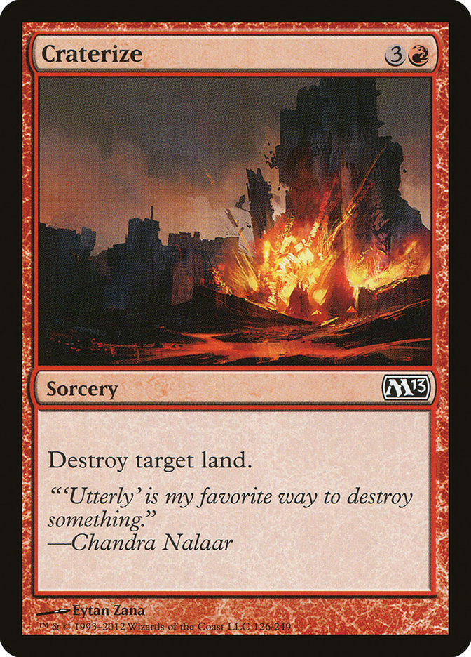 Craterize – Common Magic: The Gathering card from Magic 2013 (#126)