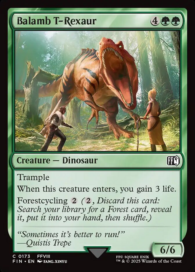 Balamb T-Rexaur – Common Magic: The Gathering card from Final Fantasy (#173)