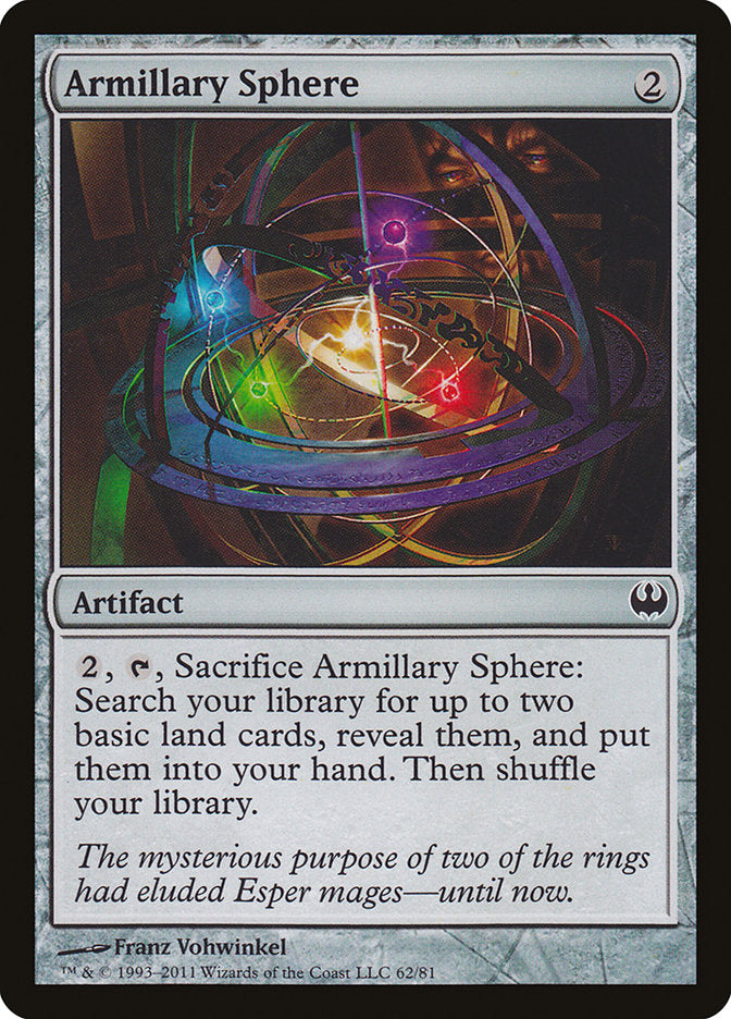 Armillary Sphere – Common Magic: The Gathering card from Duel Decks: Knights vs. Dragons (#62)