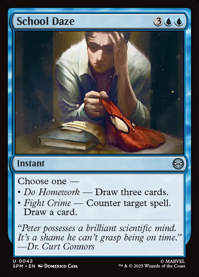 School Daze – Uncommon Magic: The Gathering card from Marvel's Spider-Man (#42)
