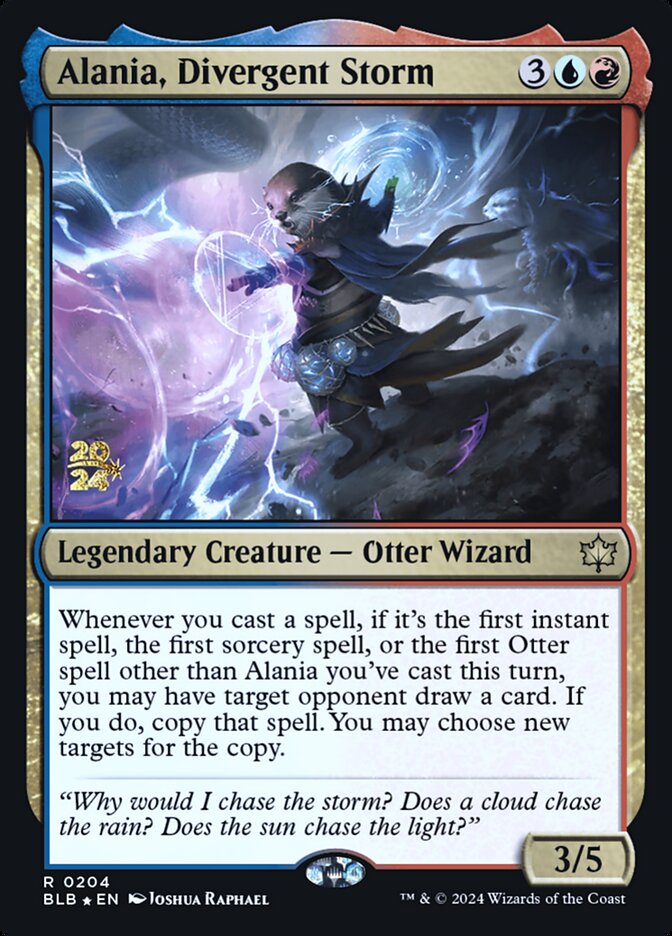 Alania, Divergent Storm – Rare Magic: The Gathering card from Bloomburrow Promos (#204s)