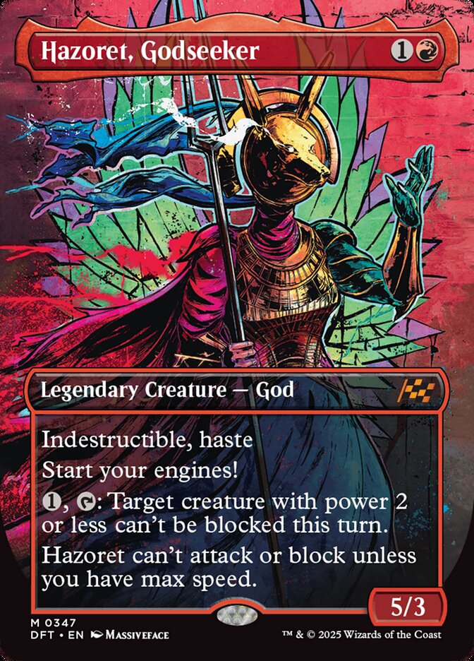 Hazoret, Godseeker – Mythic Magic: The Gathering card from Aetherdrift (#347)