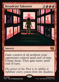 Broadcast Takeover – Mythic Magic: The Gathering card from Teenage Mutant Ninja Turtles (#86)