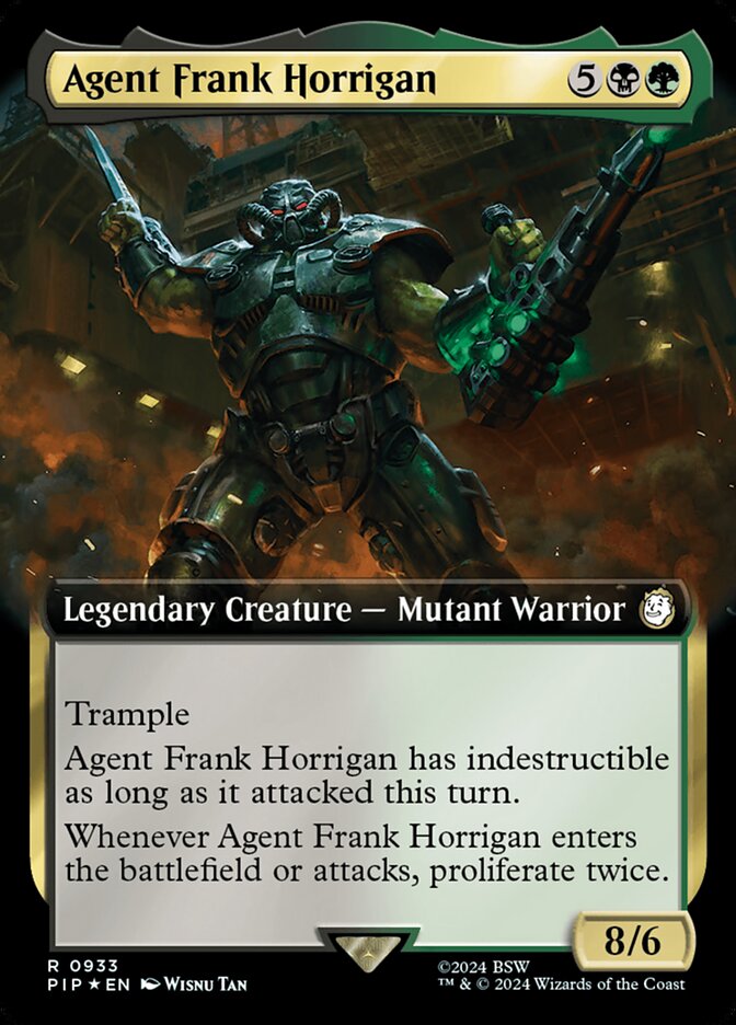 Agent Frank Horrigan – Rare Magic: The Gathering card from Fallout (#933)