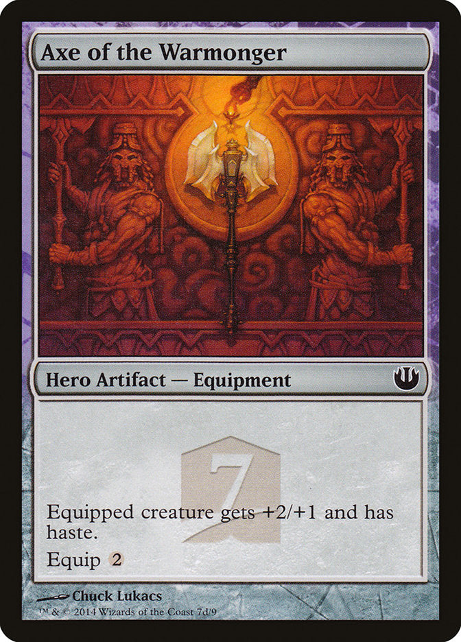 Axe of the Warmonger – Common Magic: The Gathering card from Journey into Nyx Hero's Path (#7d)
