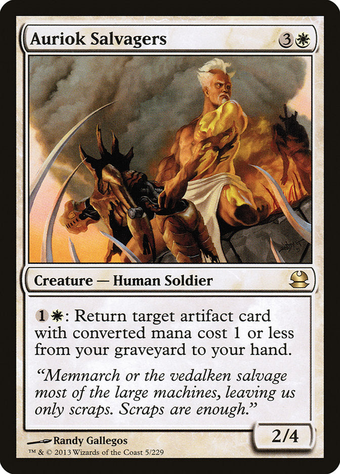Auriok Salvagers – Rare Magic: The Gathering card from Modern Masters (#5)