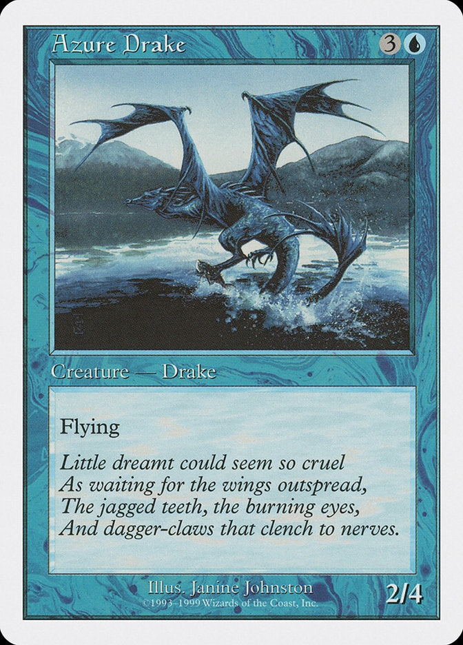 Azure Drake – Uncommon Magic: The Gathering card from Battle Royale Box Set (#8)