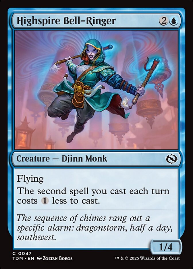 Highspire Bell-Ringer – Common Magic: The Gathering card from Tarkir: Dragonstorm (#47)