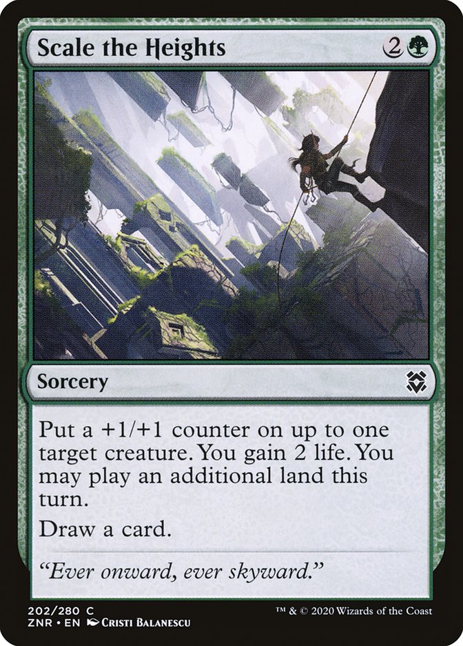 Scale the Heights – Common Magic: The Gathering card from Zendikar Rising (#202)
