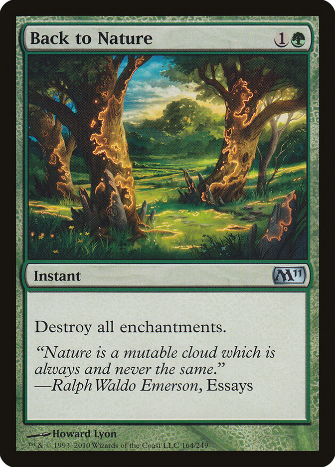 Back to Nature – Uncommon Magic: The Gathering card from Magic 2011 (#164)