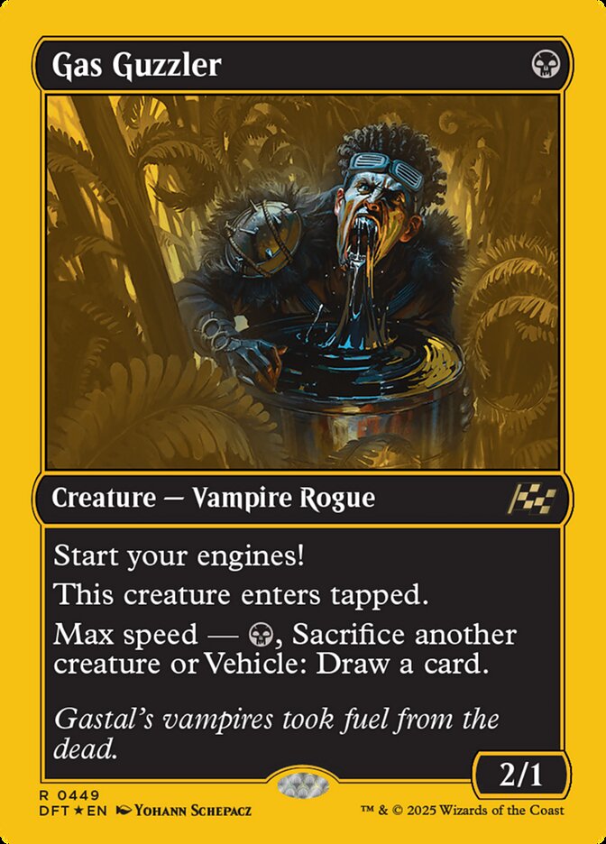 Gas Guzzler – Rare Magic: The Gathering card from Aetherdrift (#449)