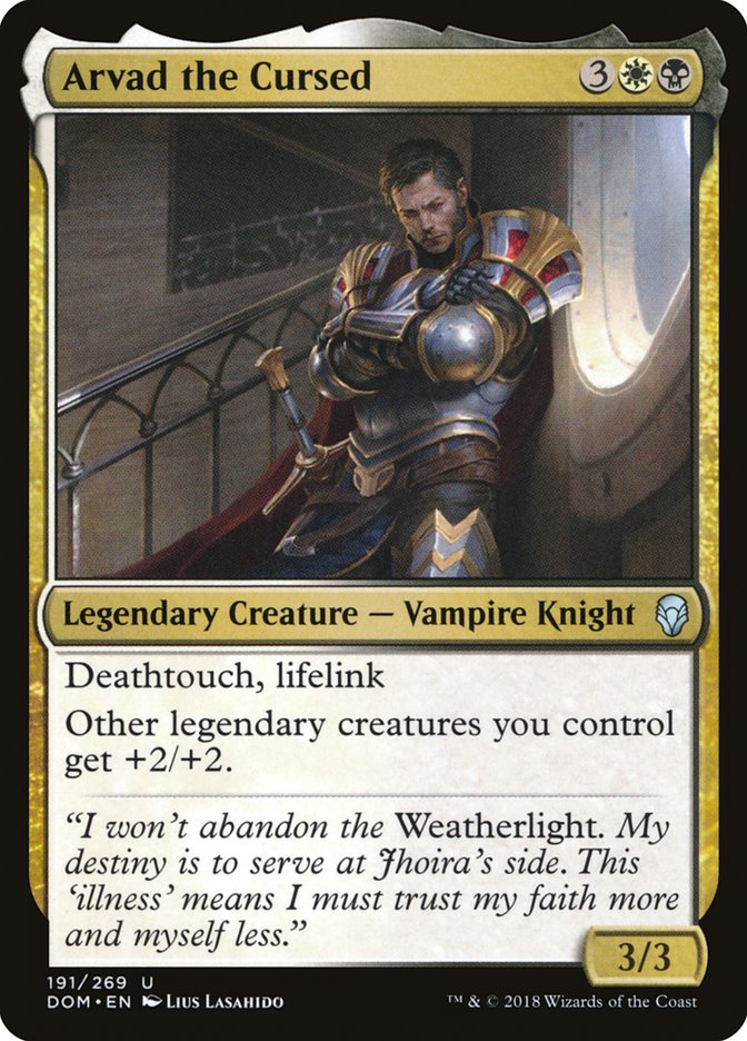 Arvad the Cursed – Uncommon Magic: The Gathering card from Dominaria (#191)