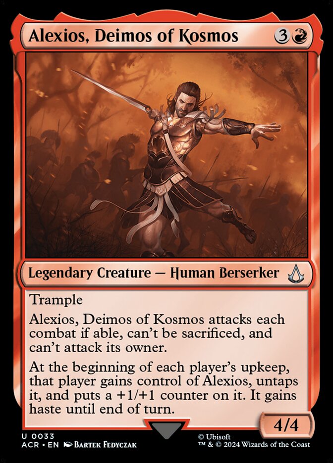 Alexios, Deimos of Kosmos – Uncommon Magic: The Gathering card from Assassin's Creed (#33)