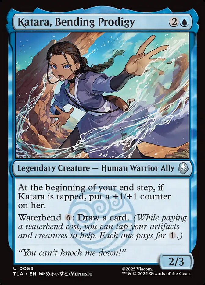 Katara, Bending Prodigy – Uncommon Magic: The Gathering card from Avatar: The Last Airbender (#59)