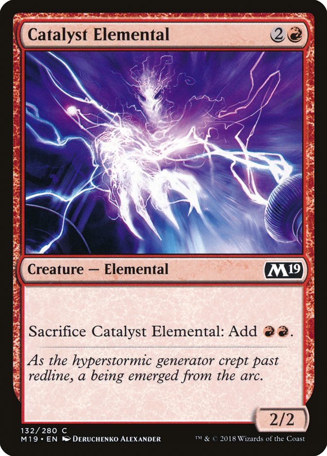 Catalyst Elemental – Common Magic: The Gathering card from Core Set 2019 (#132)