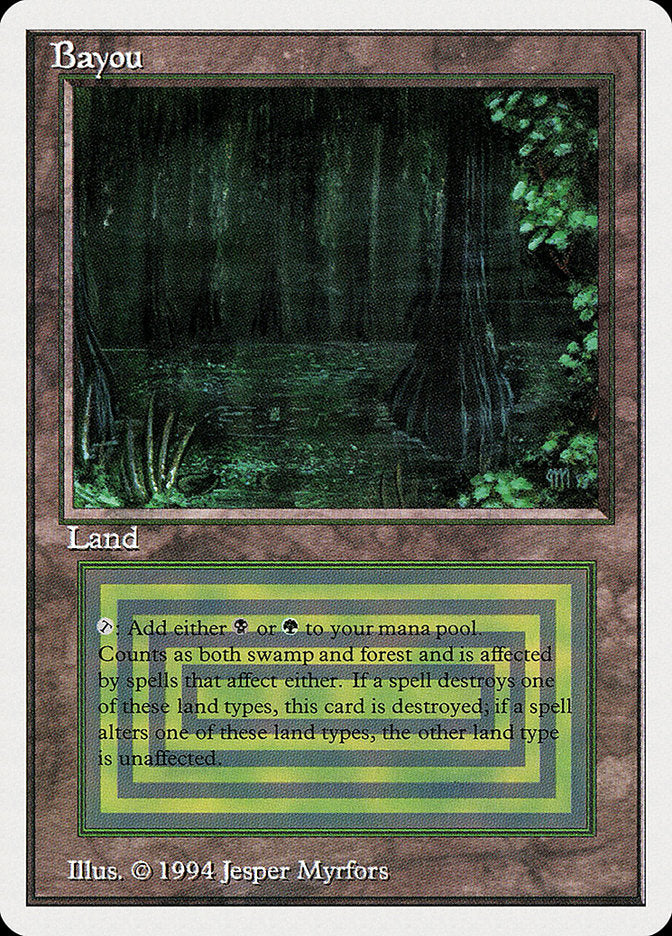 Bayou – Rare Magic: The Gathering card from Summer Magic / Edgar (#283)