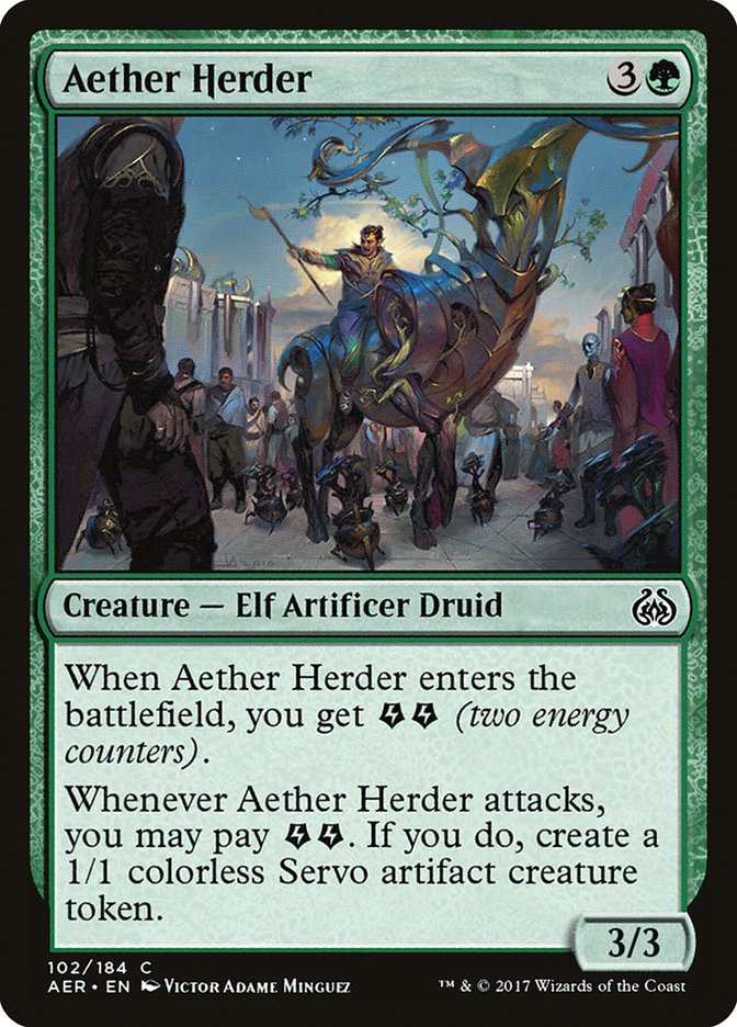Aether Herder – Common Magic: The Gathering card from Aether Revolt (#102)